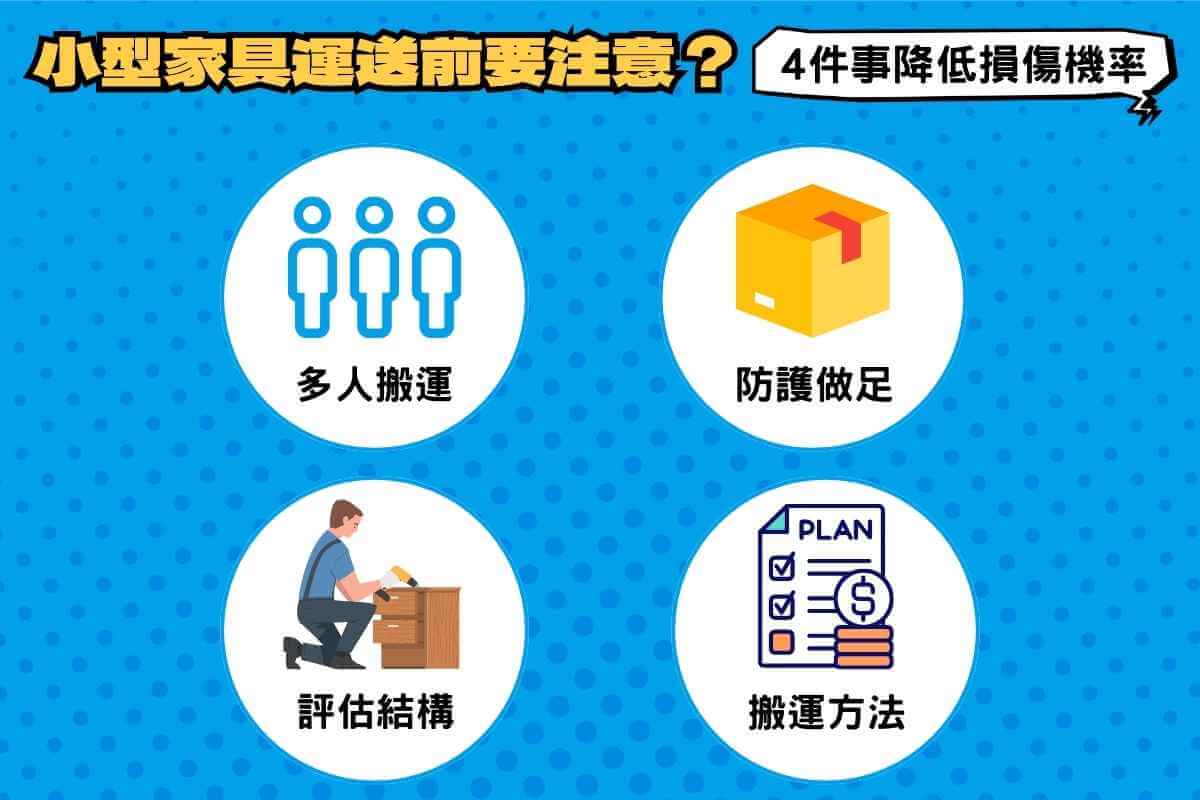 小型家具運送前要注意？4件事情降低物品損傷機率