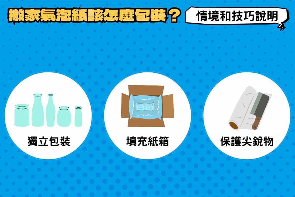 搬家氣泡紙該怎麼包裝？使用情境和技巧說明